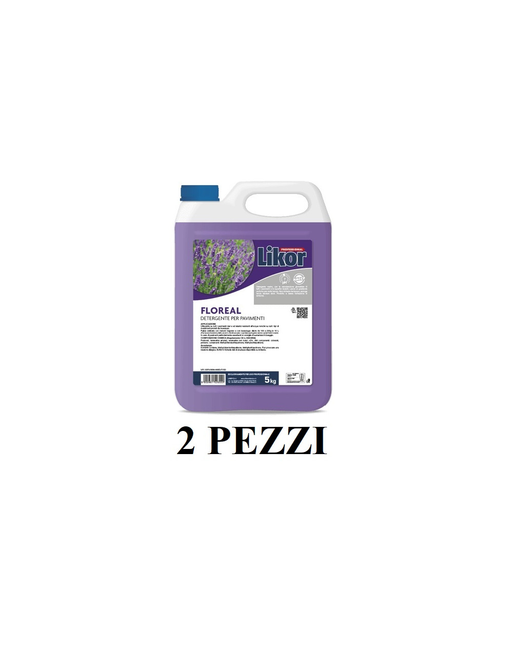 LIKOR FLOREAL KG 5 LAVAPAVIMENTI - 2 TANICHE A CNF