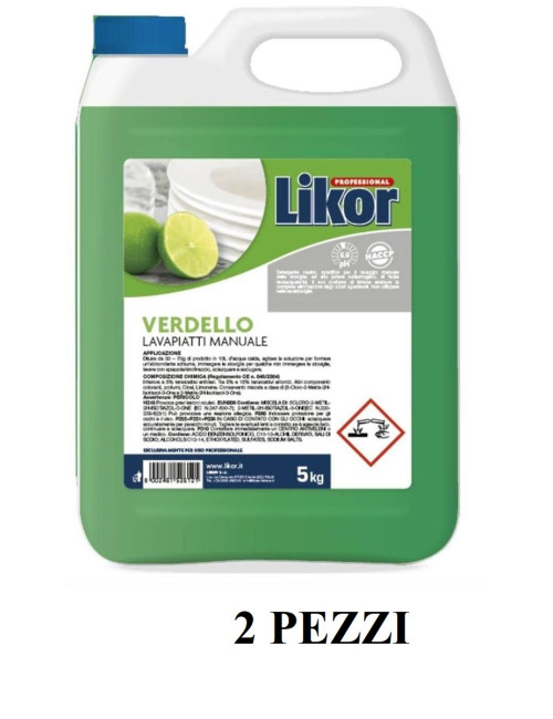 LIKOR VERDELLO STOVIGLIE KG 5 - 2 TANICHE A CNF