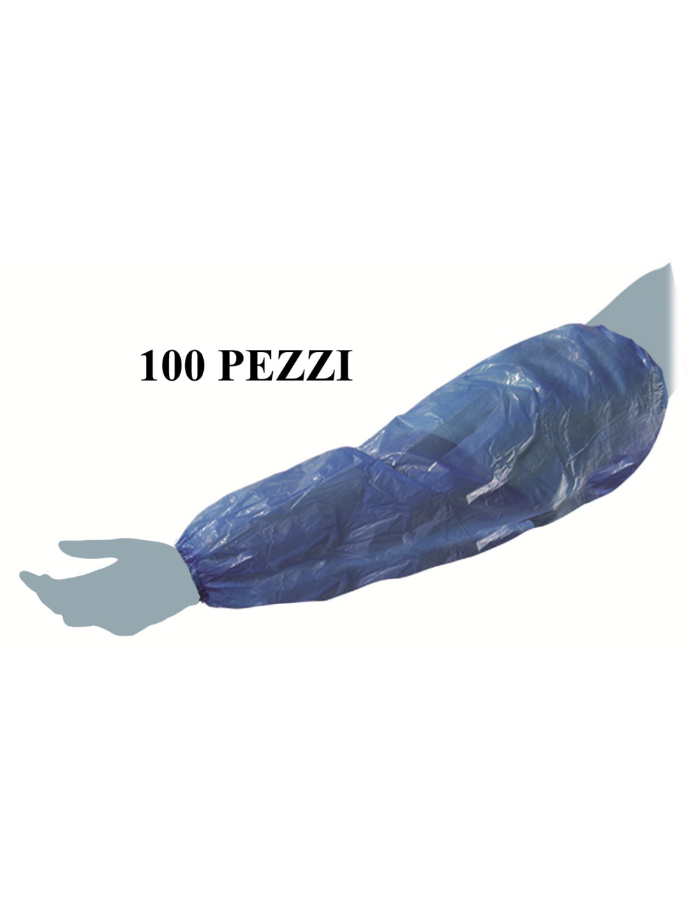 COPRIMANICHE LDPE BLU WALKING 100 PEZZI