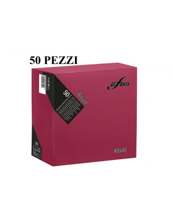 TOVAGLIOLI ROYAL BORDEAUX 40X40 4 VELI 50 PEZZI