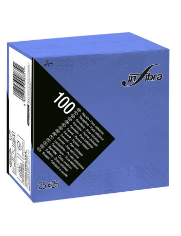 TOVAGLIOLI 25X25 2 VELI 100 PEZZI BLU NAVY