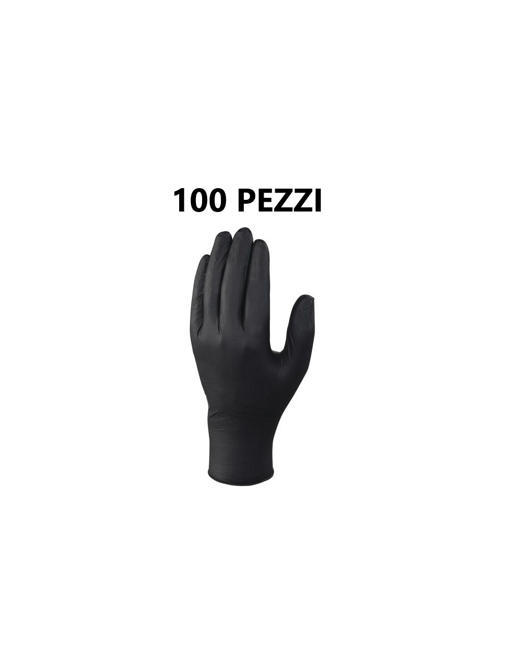 GUANTI NITRILE NERO 3,5 GR PEZZI 100