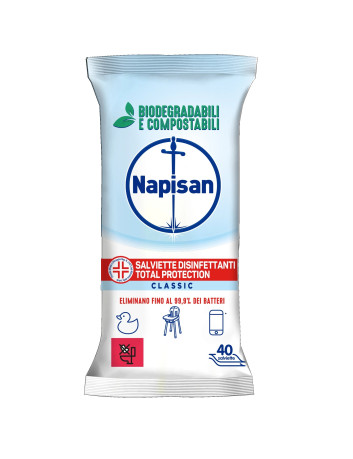 SALVIETTE DISINFETTANTI SUPERFICI 40 PEZZI