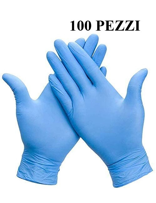 GUANTI NITRILE BLU 3,5 GR PEZZI 100
