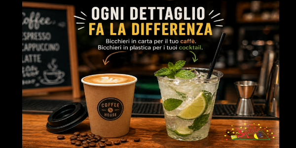 Come scegliere i bicchieri monouso per bar: guida completa 2026